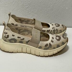 Cole Haan Zerogrand Flex Mary Jane Slip-On Ivory/White Cap Grey/Walnut Leopard